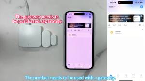 Zigbee Door Sensor Wireless Magnetic Window Open Closed Alarm Detector Works With Ewelink APP Alexa Google Need Gateway