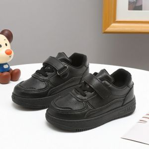 New Childrens Sports Shoes 2025 Spring Autumn Boys Casual Shoes Black Girls Flat Shoes Soft Bottom Baby Shoes Anti-slip Rubber Sole