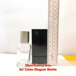 50pcs. Premium 30ml Glossy Black Box - Custom Fit for Llabo Elegant Bottle