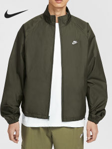 Nike | Áo Khoác Đơn Giản Phong Cách Retro Có Mô Tả Collar Zipper