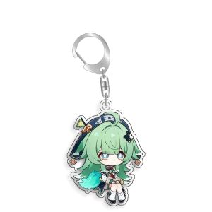 For Honkai Star Rail Herta Topaz Feixiao Acrylic Selfmade Keychain Cute Backpack Pendant Key Chain Game Fans Gift Ornaments 5cm