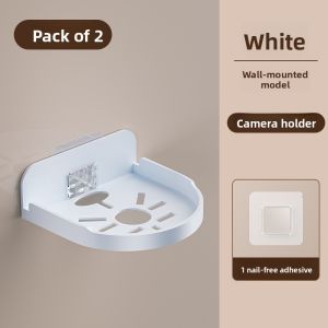 Outdoor Wall Mount Camera Bracket No Drilling Required Home Use Monitor Camera Holder ABS Material Router And Set Top Box Stand