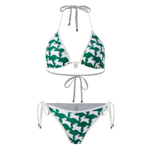 ชุดว่ายน้ำบิกินี่สไตล์อเมริกันสุดเซ็กซี่สำหรับเด็กผู้หญิง ชุดว่ายน้ำสไตล์วินเทจสำหรับวันหยุด ชุดว่ายน้ำสุดเท่ Sugar Bomb Original American Hot Girl