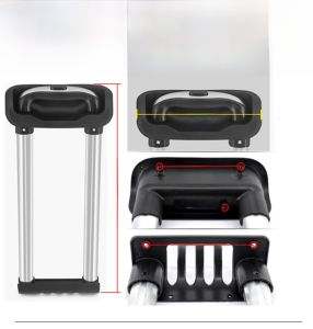 New Travel Luggage Handle Replacement Repair Suitcase Password Lock Leather Bag Retractable Rod Accessories Spring 2022