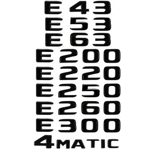 Car Trunk Letters Logo Emblem Badge Decals Sticker For Mercedes-Benz C Class C43 C63 C200 C220 C230 C240 C180 C300 C400 C250 C260 C280 C320 C350 C450 W205 W204 Accessories