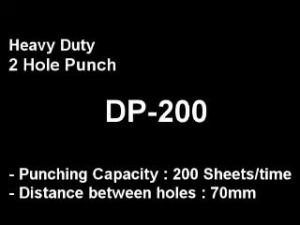 SPC DP-200 Puncher Heavy Duty 2 Hole Punch - 235 sheets penumbuk 2 lubang puncher paper 2 Hole Puncher heavy duty puncher