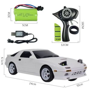 JDD[In stock][Original Available] LDRC LD1802 RX7 RTR 1/18 2.4G 2WD ESP Gyroscope RC Car Drift Vehicles LED Lights Full Scale Controlled Model Children Toys Gifts