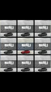 แผ่นกันความร้อนฝากระโปรง Mazda3 skyactiv 4ประตูและ 5ประตู ปี 2014-2018 พร้อมหมุดกดครบชุด