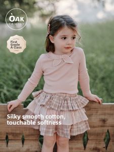 OAK FAMILY | Girl Long Sleeve T-shirt Modal Cotton