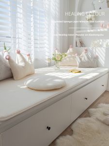 2026 New Deluxe Long Plush Window Bench Cushion