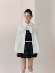 AIVEI | Spring Ribbon Hooded Coat