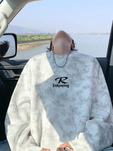 เสื้อฮู้ดแบบลำลองสไตล์อเมริกัน ทรงหลวม ผ้าฝ้ายผสมโพลีเอสเตอร์ ทรงหลวม สำหรับผู้ชาย เสื้อคลุมกันหนาวแบบสวมหัว