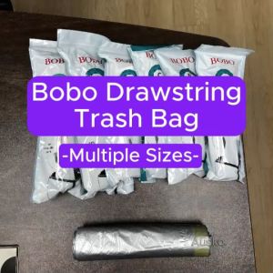 BOBO Bin Liners | Trash Bag | Multiple Size | Dustbin Bag | Drawstring Bag | Durable Plastic Bag