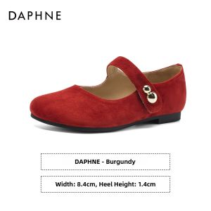 Daphne | Autumn New Flat Mary Jane Shoes Red