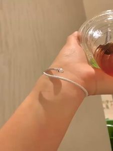 【Bestella✨COD】Gelang Ular Perak Desain Minimalis Gelang Disesuaikan Gelang Tekstur Antik