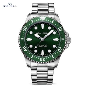 Seagull Watch Mens Automatic Mechanical Wristwatch Sapphire 100m Waterproof Diving Watch relogio masculino Ocean Series