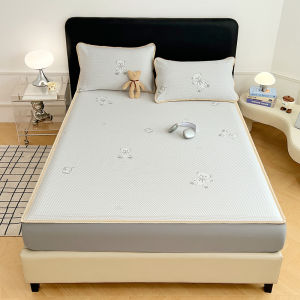 SUNLIGHT HOME Ice Bean BedsheetCooling Fitted Bed SheetBreathable Mattress Protector