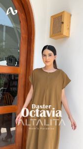 Altalita - Daster Octavia Cringkle Airflow Jumbo Busui Polos Lengan Pendek Premium