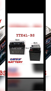YAMAHA Mio Sporty BATTERY ( YTX4L-BS ) ORIGINAL DAYWAY MOTORCYCLE BATTERY