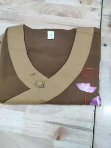 Set đồ lam đi chùa bé gái chất vải kate size 4-40kg