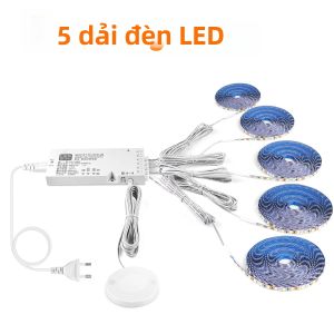 Đèn LED Dưới Tủ Có Cảm Biến Quét Tay Công Tắc Cảm Ứng Điều Chỉnh Độ Sáng SMD2835 120LED/m Đèn Dán Tủ Đựng Đồ Tự Lắp Đặt Đèn Dán Màn Hình