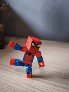 ตัวละครสตีฟังก์สไตล์ Spider-Man 3D พิมพ์ได้ ของเล่นสำหรับวันเกิดของเด็กผู้ชาย อุปกรณ์ต่างๆ ของเล่นที่เคลื่อนไหวได้