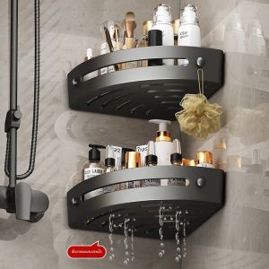 Wall-mounted Triangle Shelf No Drilling