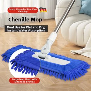 NAIFUNA | Wet and Dry Flat Mop for Home Cleaning