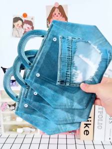 Túi Đựng Đồ Ăn Có Khóa Kéo Họa Tiết Quần Jean 20/50 Chiếc Túi Đựng Thực Phẩm Cấp Thực Phẩm Dùng Cho Tiệc Bánh Quy Quà Tặng Đám Cưới Kẹo Sinh Nhật Trẻ Em