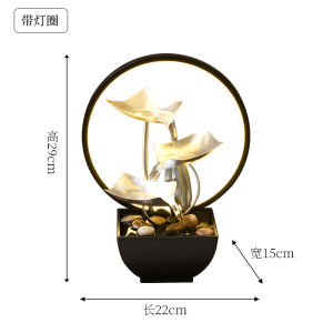 Modern Minimalist Desktop Waterfall Ornament Self-Circulating Handmade Iron Craft Creative Gift for Friends Office Decoration