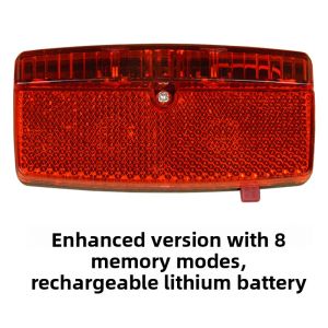 Campus Night Ride Bicycle Tail Light Mountain Bike Rear Rack Flash Charging Student Equipment Reflective Board Bike Light