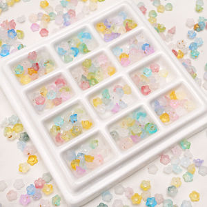 6X 3Mm/6Mm 10กรัม/ถุงอะคริลิคลูกปัดสีทองลายจุดสำหรับสร้อยข้อมือแฮนด์เมดสร้อยคอต่างหูพวงกุญแจอุปกรณ์การทำเครื่องประดับหัตถกรรม DIY