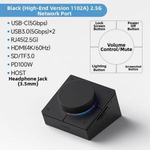 Hagibis | Rotary Hub USB Desktop Volume Control Computer Controller Multimedia Switch