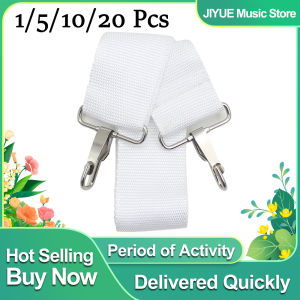 IRIN 1/5/10/20 Pcs Snare Drum White Strap Adjustable Shoulder Strap Oxford Shoulder Belt Percussion Instrument Accessories