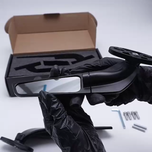 KOKLA 2ชิ้น กระจกปีกมองหลัง กระจกวิง for HONDA CBR150R CBR250R CBR300R CBR400R CBR500R  กระจกมองข้างแต่ง ฮอนด้า กระจกมองหลัง กระจกวิงเลท กระจกมองข้างหมุนได้ 6127 FKA