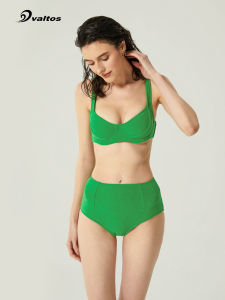 ชุดว่ายน้ำวันหยุดชายหาดสำหรับผู้หญิง ชุดว่ายน้ำเซ็กซี่ ทรงเกาะอกเล็ก ทรงเข้ารูป ทรงวี แขนกุด ชุดว่ายน้ำสีพื้น ชุดว่ายน้ำวันพีซ