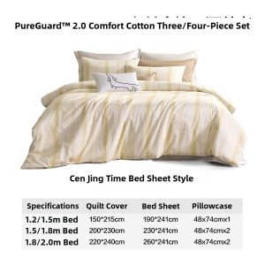 Anti Mite Allergy Control Hypoallergenic Four Piece Set