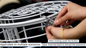 Code Lock Button Password Door Cabinet Drawer Travel Luggage  Anti Theft Hardware Security Padlock