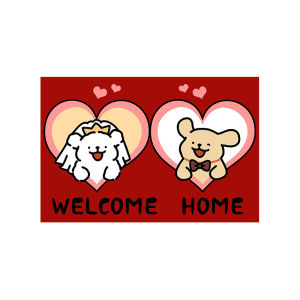 BEIAISI | Red Festive Wedding Door Mat Non-slip Easy-to-clean