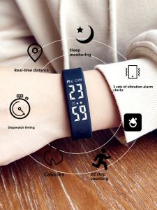 HRITO | Silent Vibration Alarm Smartwatch Sport Band