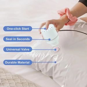 7/9 PC compression bag electric pump travel vacuum bag pump mini vacuum sealant machine food space saving food organizer
