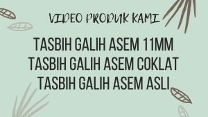 Tasbih Kayu Bertuah Galih Asem Ukuran 10 mm Motif Serat Alami Model Benang Rumbai Isi 99 Butir Original Termurah