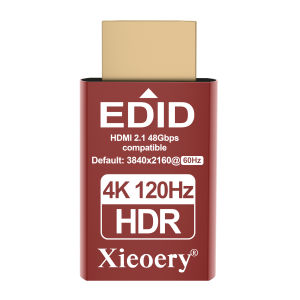 HDR HDMI Dummy Plug 4K 120Hz EDID Emulator for Headless PCs Virtual Monitor Adapter (Recommended 3840×2160 60Hz HDR)