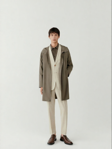 ICICLE | Spring Silk Wool Hooded Coat