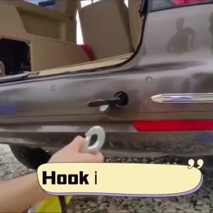 1Pc 3M/4M Heavy Duty 4T/5T Car Tow Rope with Hooks Emergency Road Recovery Towing Cable Heavy Duty Universal Auto Accessories