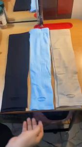 Bao tay chống nắng nam nữ Lets Slim xỏ ngón làm mát da Tay áo chống nắng chống tia UV mang lại cảm giác mát mẻ - BUM STORE