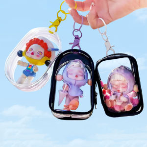 Transparent Mystery Box Keychain Bag Storage Case Cute Doll Bag Storage Pouch Jewelry Wallet Thicken Toy Doll Gifts Bag