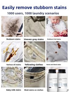 MONLEYTA | Monleyta Laundry Bleach Restorer For White Clothes Instant Whitening Effervescent Tablet No More Manual Scrubbing Or Washing