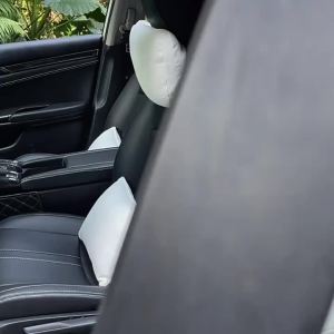 For Tesla Model 3 Y Juniper Highland 2025-2020 26 Car Neck Pillow Cushion Protective Lumbar Back Support Flocking Soft Headrest