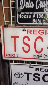 TEMPORARY PLATES FOR VEHICLES. LTO PRESCRIBE. ACRLIC AND METAL.